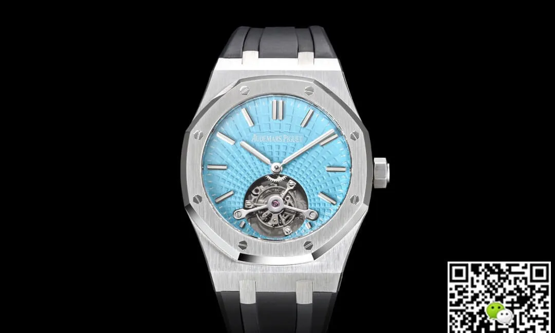 Audemars Piguet Royal Oak Tourbillon 26530PT.OO.1220PT.01 R8 Factory 1:1 Best Edition Replica Watch Black Strap